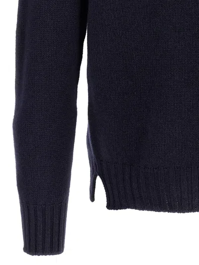 Ma'ry'ya High Neck Sweater In Blue