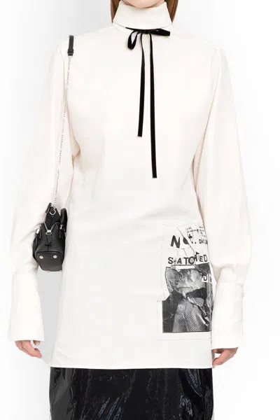 Shop Maison Margiela Long Sleeves In White