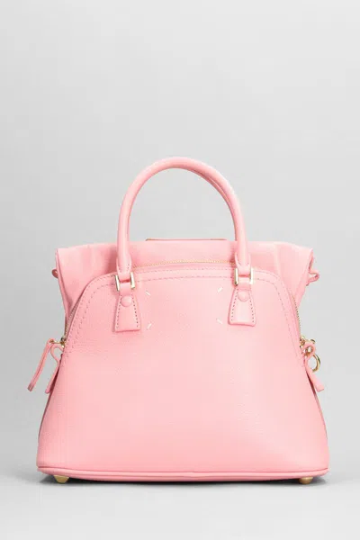 Maison Margiela Hand Bag In Rose-pink Leather In Pink