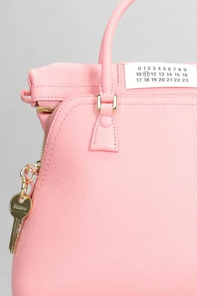 Maison Margiela Hand Bag In Rose-pink Leather In Pink