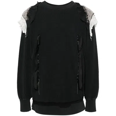 Shop Maison Margiela Sweatshirts In Black