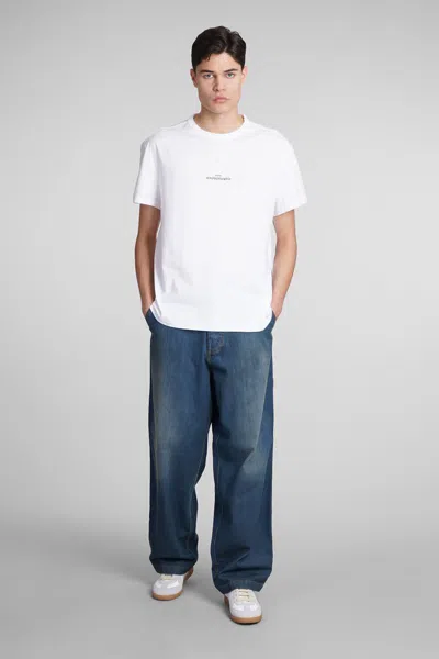 Maison Margiela Distorted Logo T-shirt In White