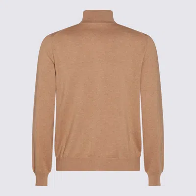 Shop Malo Beige Wool Knitwear In Arachide