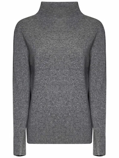 Shop Malo Sweater In Grey