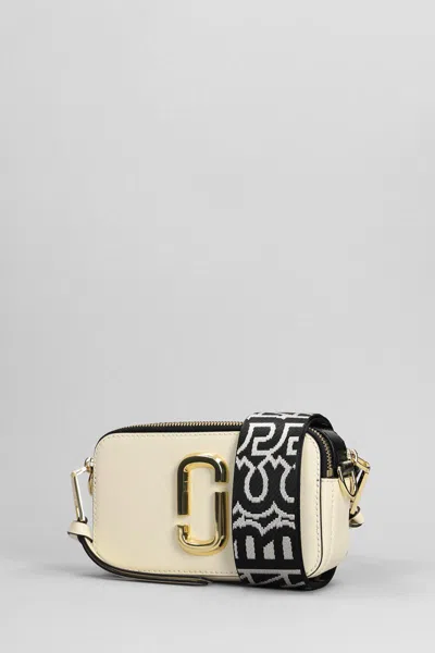 Marc Jacobs Snapshot Shoulder Bag In White Leather In White