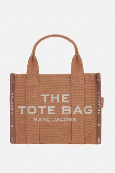 Shop Marc Jacobs The Jacquard Small Tote Bag In Brown