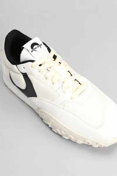Marine Serre Man Sneakers White Size 7 Leather In White