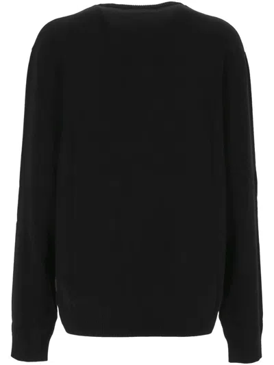 Shop Marine Serre Sweaters In Black