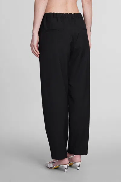 Marni Wool Trousers Inverted Pleats In Black