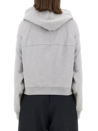 Shop Marni Sweatshirt With Logo In Grey