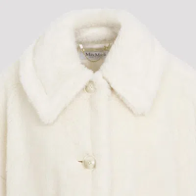 Max Mara Alpaca Lana Seta Jackets In White