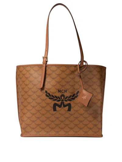 Shop Mcm "medium Himmel" Tote Bag In Brown