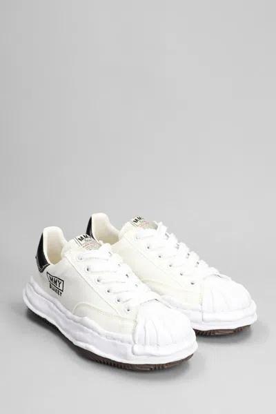 Miharayasuhiro Maison Mihara Yasuhiro White Canvas Blakey Low-top Sneakers In Animal Print