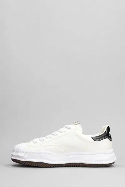Miharayasuhiro Maison Mihara Yasuhiro White Canvas Blakey Low-top Sneakers In Animal Print