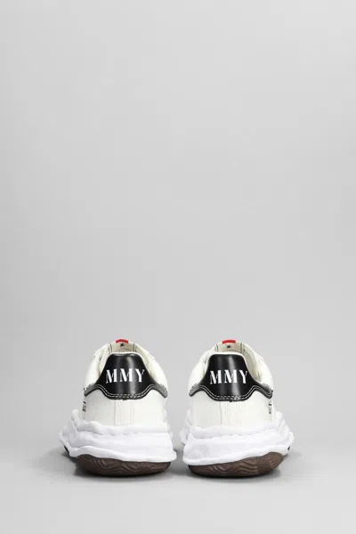 Miharayasuhiro Maison Mihara Yasuhiro White Canvas Blakey Low-top Sneakers In Animal Print