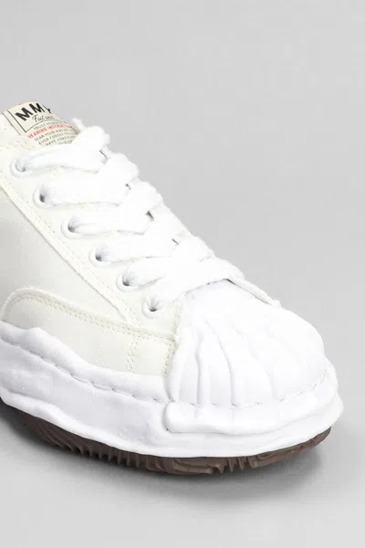 Miharayasuhiro Maison Mihara Yasuhiro White Canvas Blakey Low-top Sneakers In Animal Print
