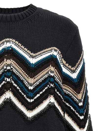 Shop Missoni 'zig Zag' Sweater In Multicolor