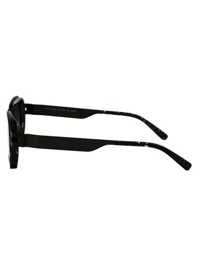 Shop Mykita Sunglasses In 876 A50 Black/black Havana Raw Black Gradient