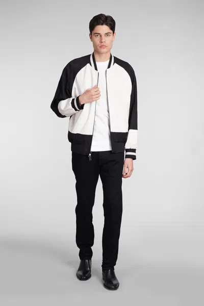Neil Barrett Reversible Bomber Bomber In Black Viscose In Black