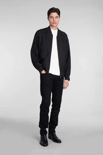 Neil Barrett Reversible Bomber Bomber In Black Viscose In Black