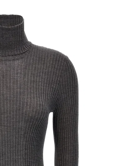 Shop Nude Ribbed Sweater In Gray