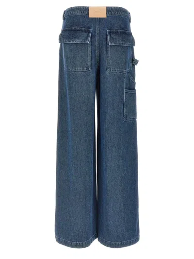 Shop Nude Wide Leg Lyocell Jeans In Blue