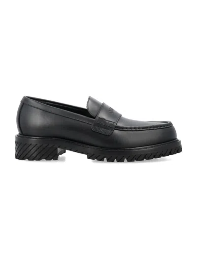 Shop Off-white Military Loafers In Black