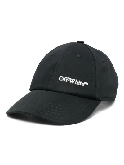 Off-white 3d Logo Bksh Baseball Cap Accessories In Black /white