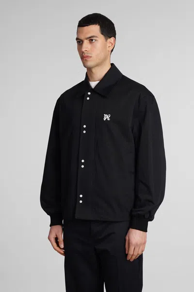 Shop Palm Angels Casual Jacket In Black