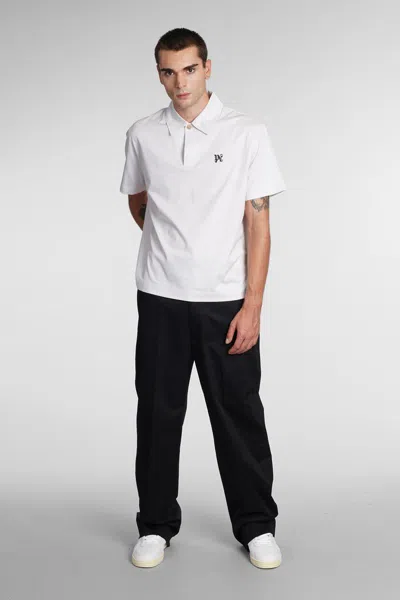 Palm Angels Polo In Grey Cotton In Grey