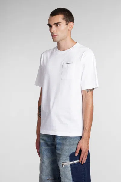 Palm Angels T-shirt In White Cotton In White