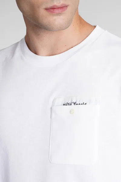 Palm Angels T-shirt In White Cotton In White