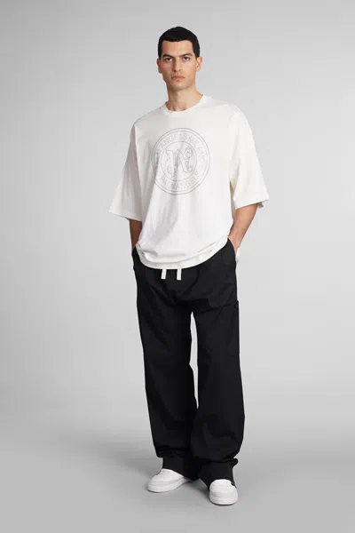 Palm Angels Pa City Logo-print T-shirt In Beige