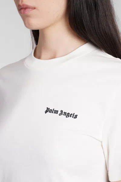 Shop Palm Angels T-shirt In Beige