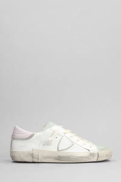 Shop Philippe Model Prsx Low Sneakers In White