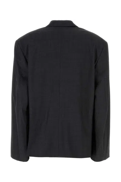 Philosophy Di Lorenzo Serafini Charcoal Stretch Polyester Blend Blazer In Grey