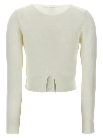 Shop Pinko 'carattere' Cardigan In White