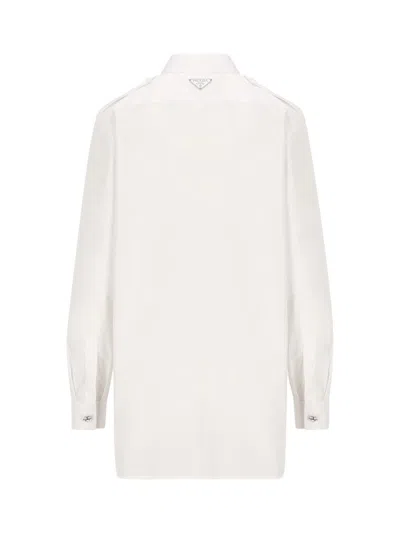 Shop Prada Shirts In White