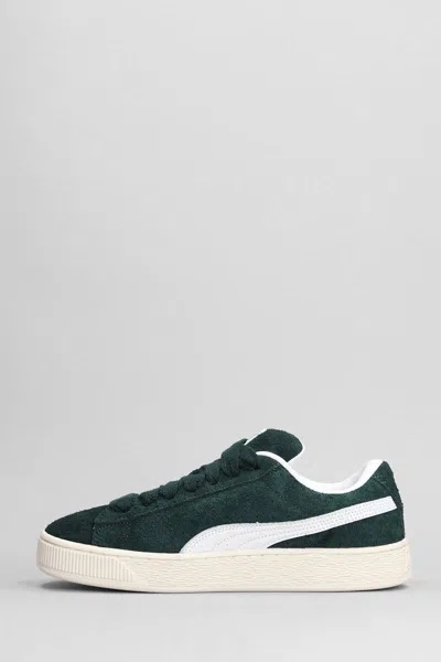 Puma Clyde Low-top Suede Sneakers In Green