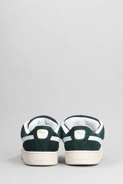 Puma Clyde Low-top Suede Sneakers In Green