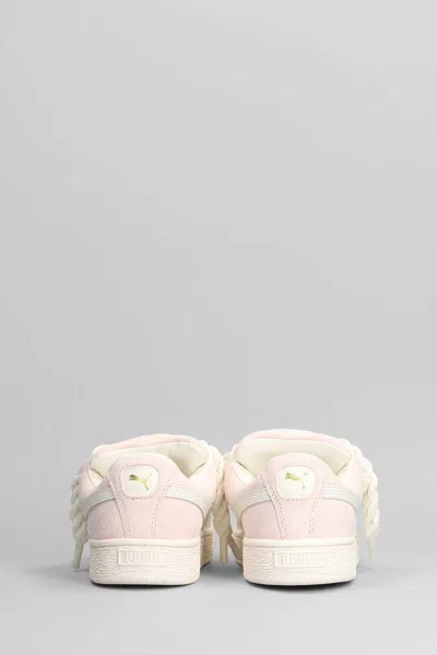 Puma Suede Xl Grape Sneakers In Rose-pink Suede In Pink