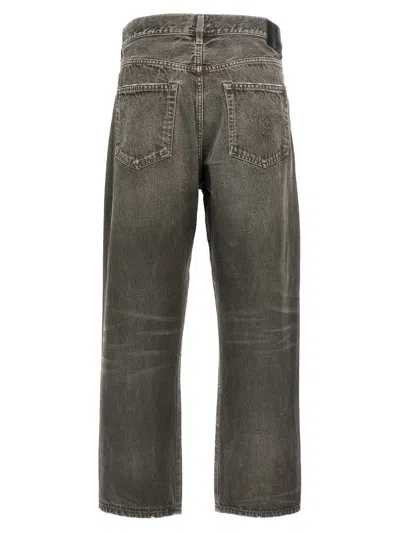 Shop R13 'cross Over' Jeans In Gray