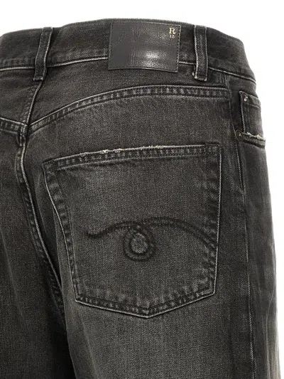 R13 Cuffed Courtney Jeans In Black