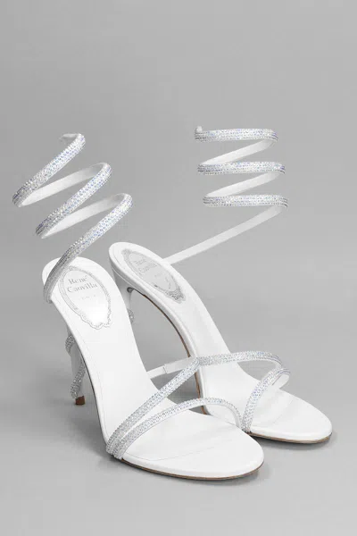 Shop René Caovilla Margot  Sandals In White