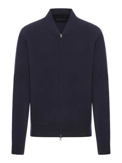 Shop Roberto Collina Bomber Jackets In Blue