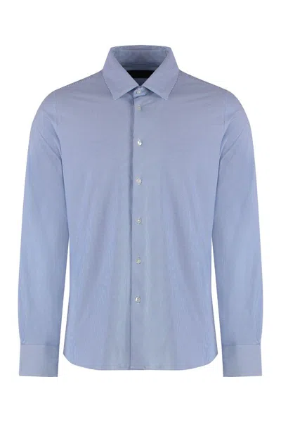 Shop Rrd Striped Oxford Shirt In Blue