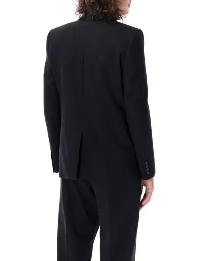 Saint Laurent Wool Gabardine Blazer In Black