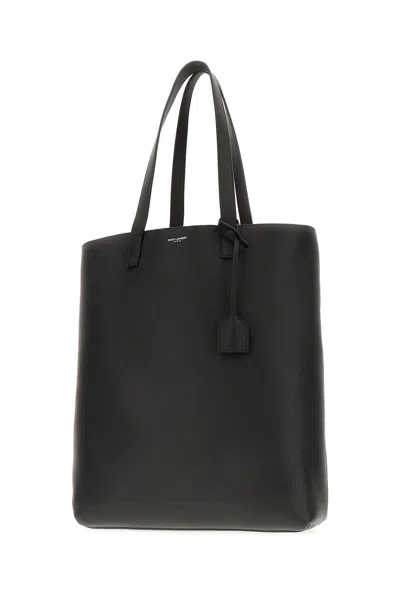 Saint Laurent ' Bv Bold' Shopping Bag In Black