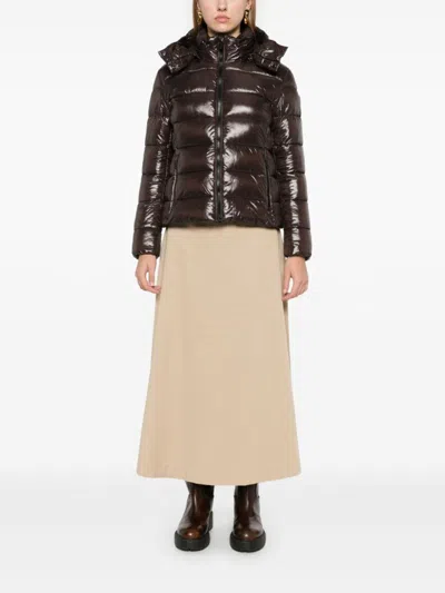 Shop Save The Duck Cosmary Puffer Jacket In Marrone E Nero