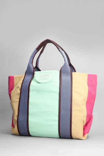 See By Chloé Tote In Multicolor Canvas In Multicolor